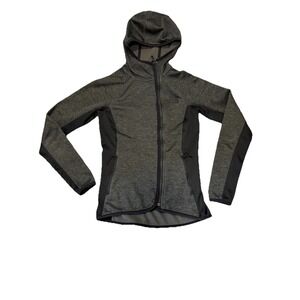 The North Face Jacket Womens XS Gray/Black Full Zip Hiking Casual Hooded Pockets